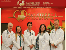 Tablet Screenshot of baystanimalhospital.com